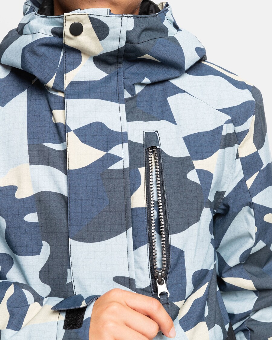 Jachetă De Zăpadă Quiksilver Băieți 8-16 Mission - Puzzle Camo Ice Flow