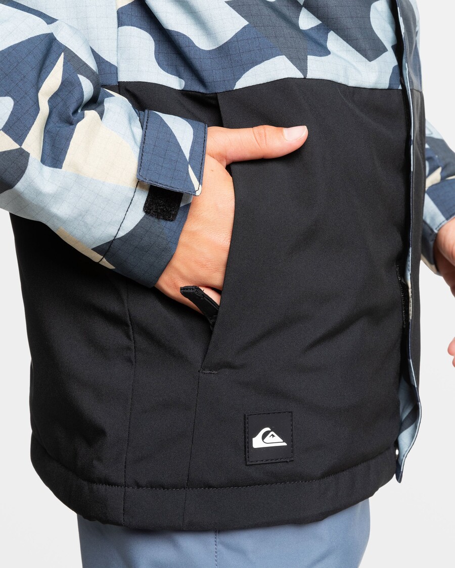Jachetă De Zăpadă Quiksilver Băieți 8-16 Mission - Puzzle Camo Ice Flow
