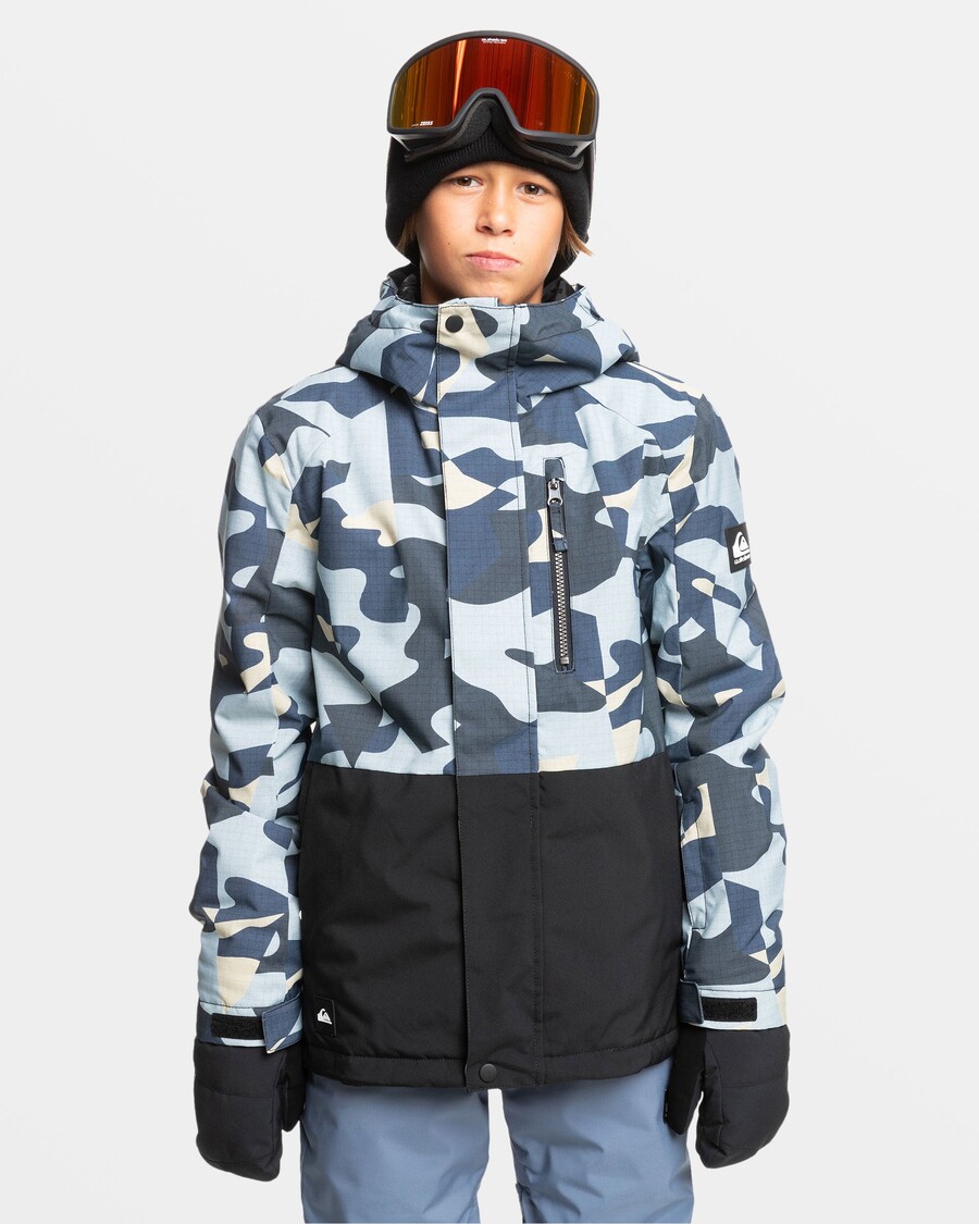 Quiksilver Snježna Jakna Za Dječake 8-16 Mission - Puzzle Camo Ice Flow