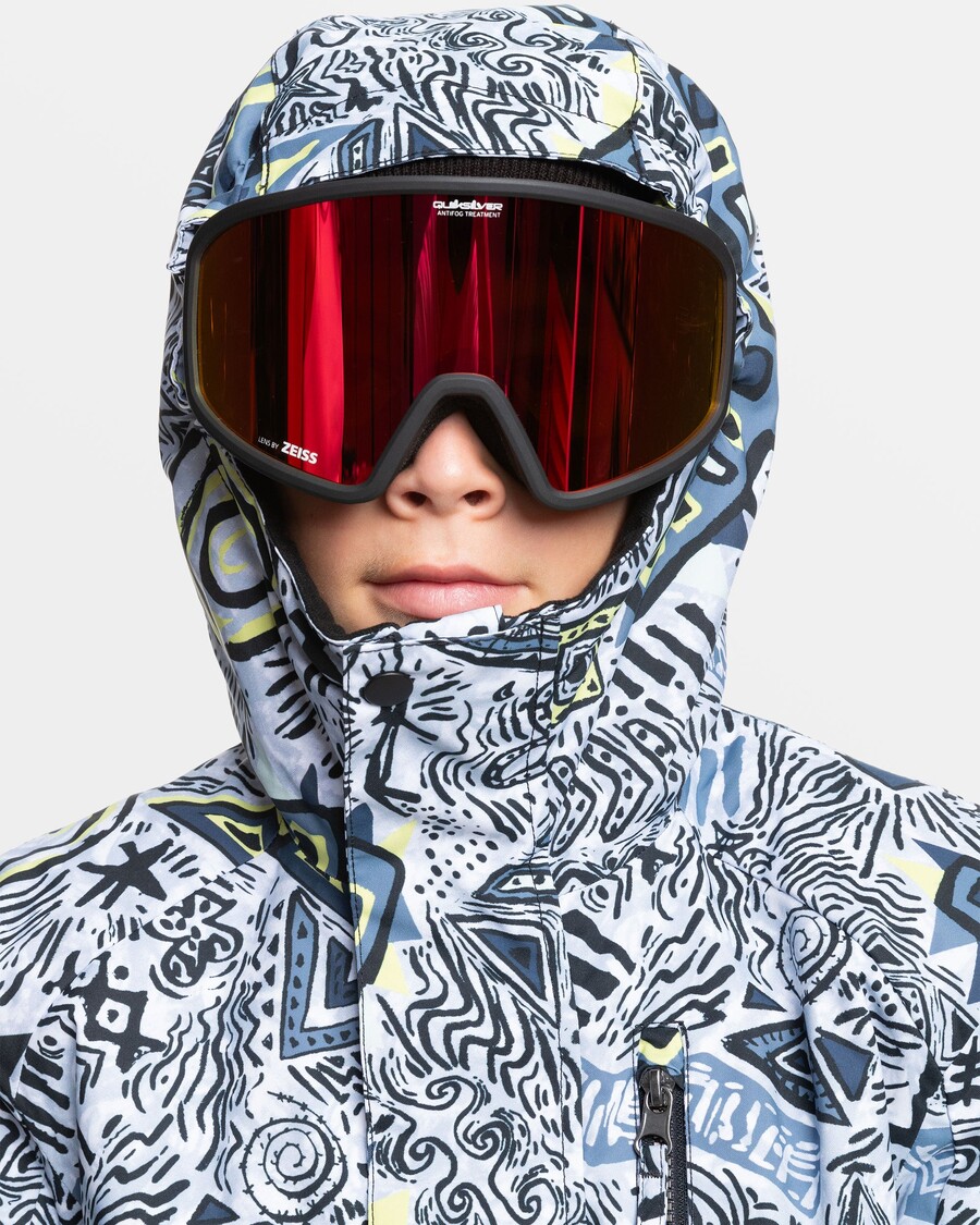 Sněhová Bunda Quiksilver Boys 8-16 Mission - Heritage Scribble černá