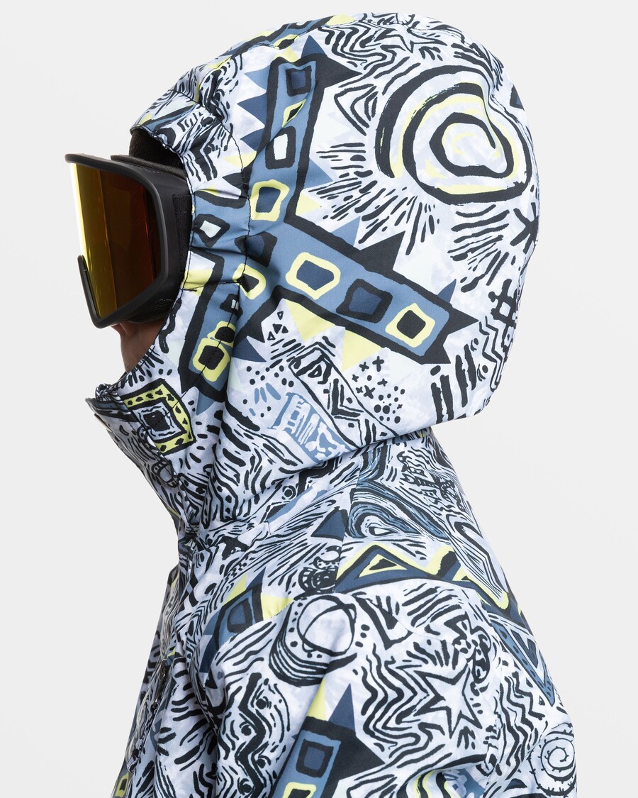 Sněhová Bunda Quiksilver Boys 8-16 Mission - Heritage Scribble černá