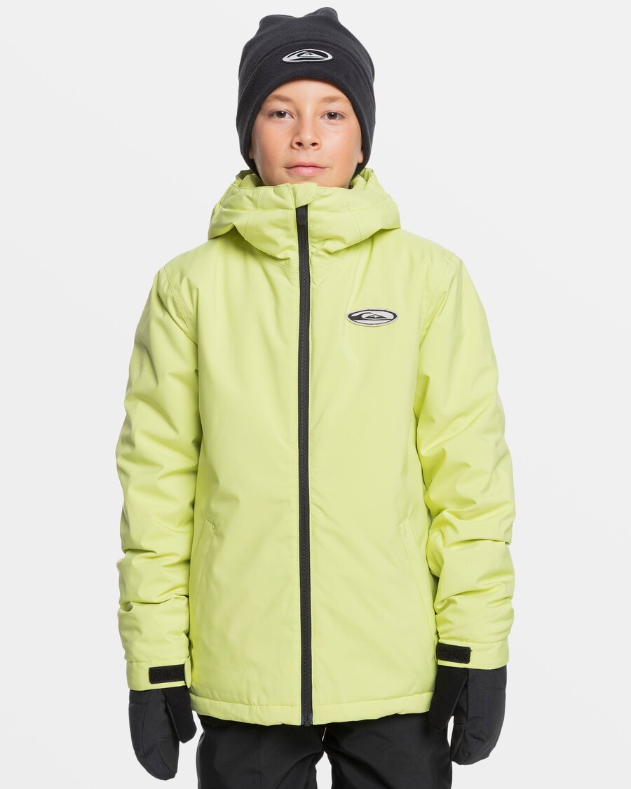 Quiksilver Dječaci 8-16 Visoki U Snježnoj Jakni S Kapuljačom - Celer Zelena