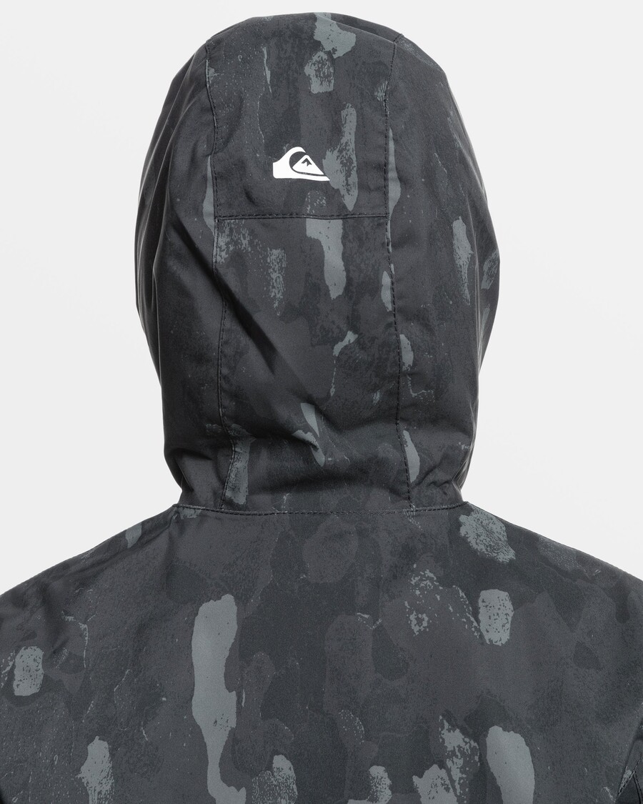 Quiksilver Boys 8-16 Mission Jacket - Dark Shadow με ζουμ της φύσης