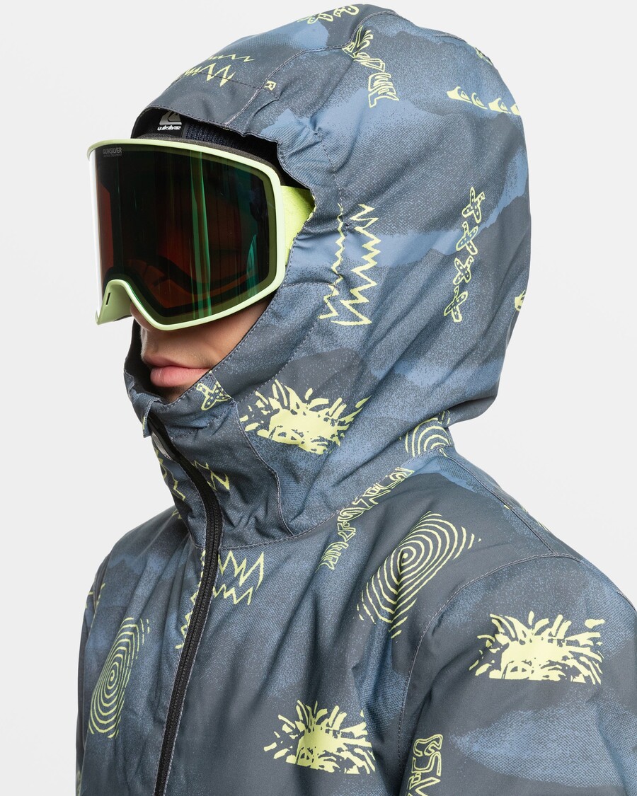 Quiksilver Boys 8-16 Mission Snöjacka - Skuggrutig Flintsten