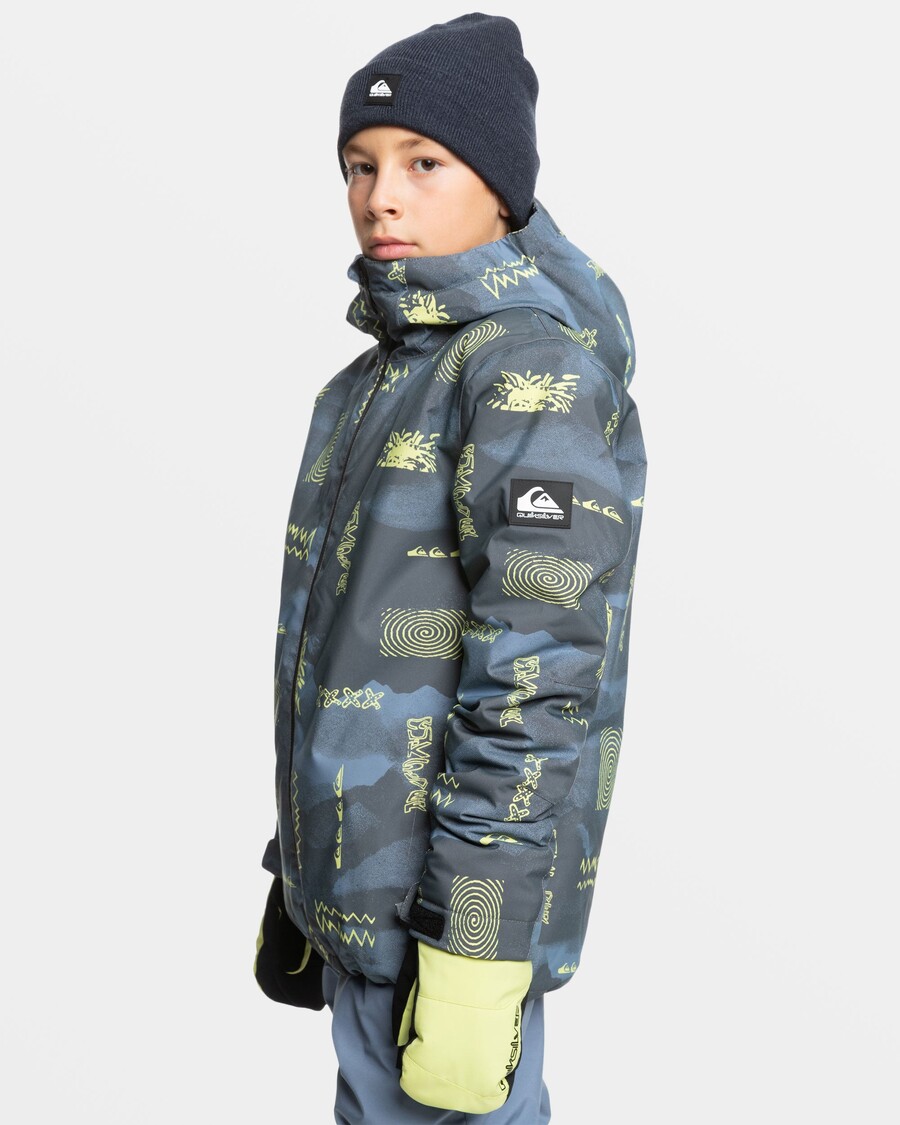 Quiksilver Boys 8-16 Mission Snöjacka - Skuggrutig Flintsten