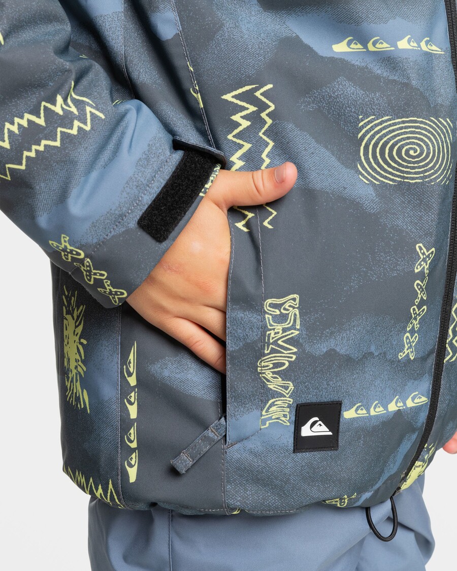 Quiksilver Boys 8-16 Mission Snöjacka - Skuggrutig Flintsten