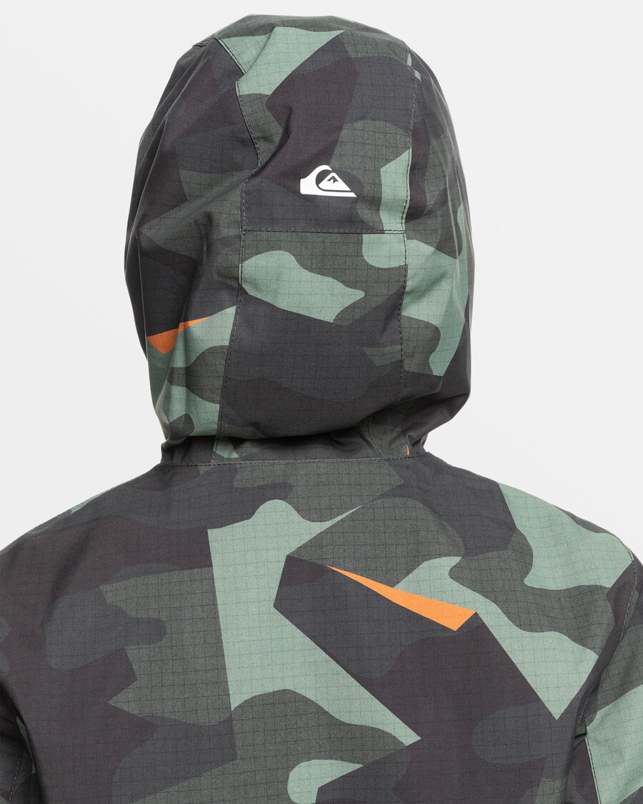 Quiksilver Boys 8-16 Mission Snøjakke - Puslespill Camo Sjøspray