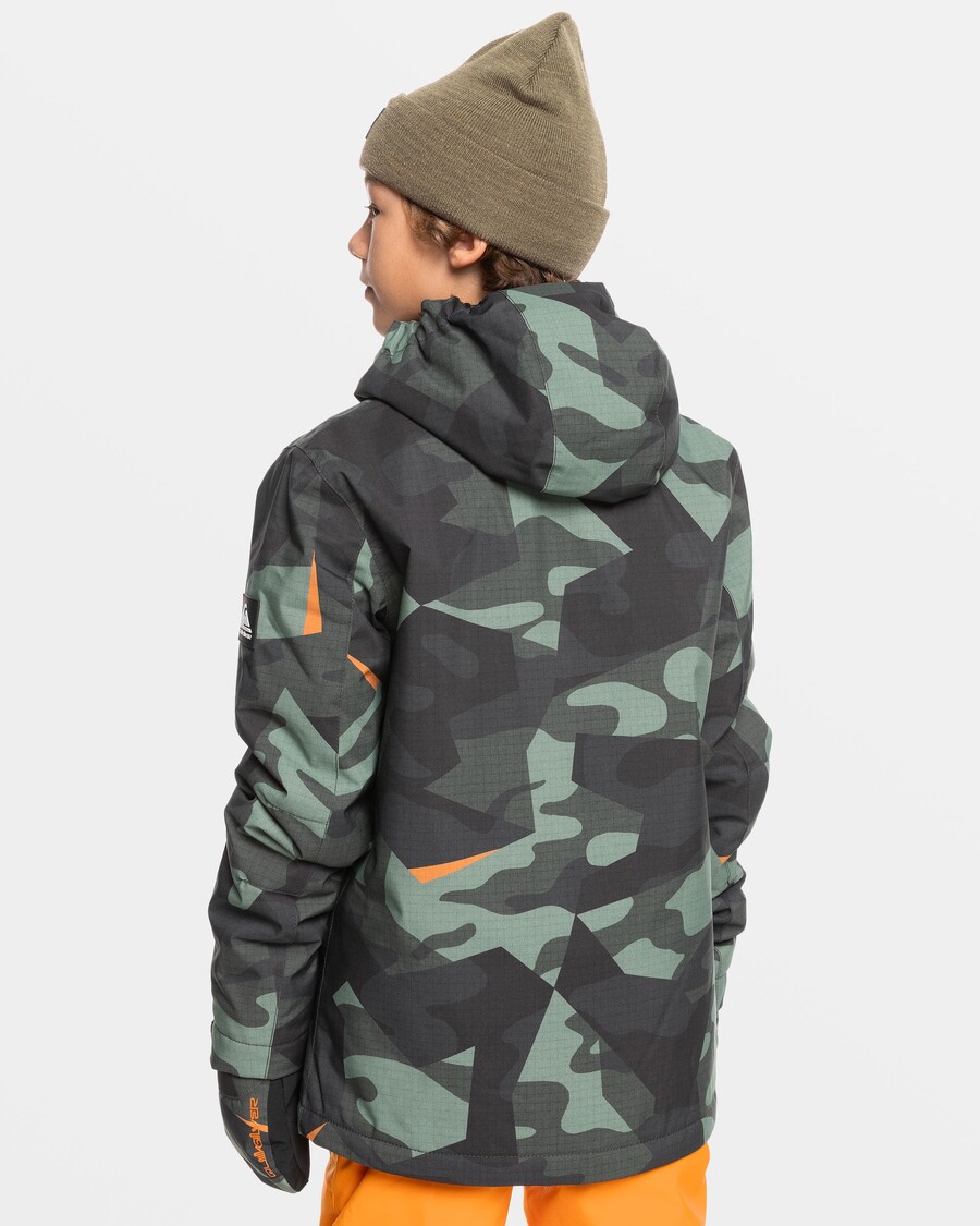 Quiksilver Boys 8-16 Mission Snøjakke - Puslespill Camo Sjøspray
