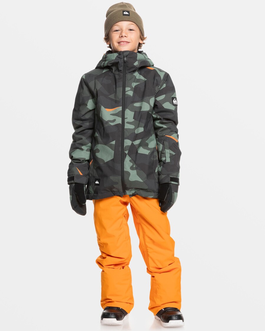 Quiksilver Boys 8-16 Mission Snøjakke - Puslespill Camo Sjøspray