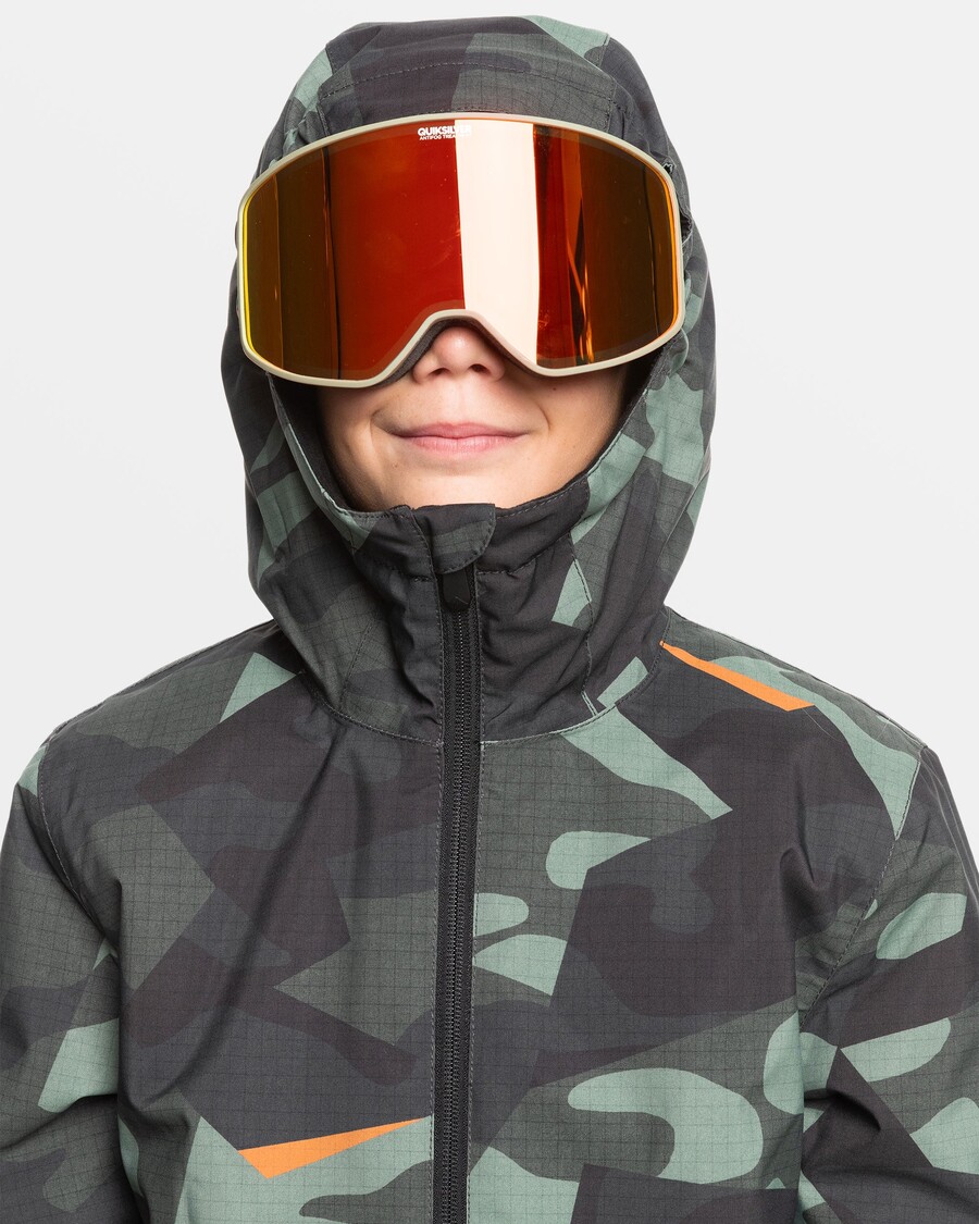 Quiksilver Boys 8-16 Mission Snøjakke - Puslespill Camo Sjøspray