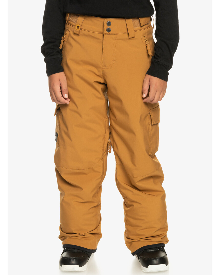 Quik Silver Boys 8-16 Porter Snow Pants - Bone Brown
