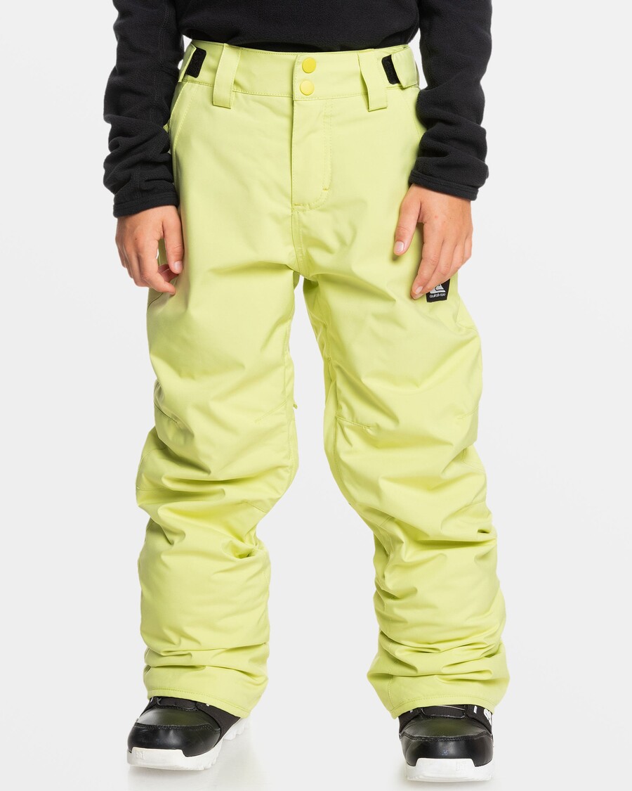 Quik Silver Boys 8-16 Estate Snow Pants - Celery Green