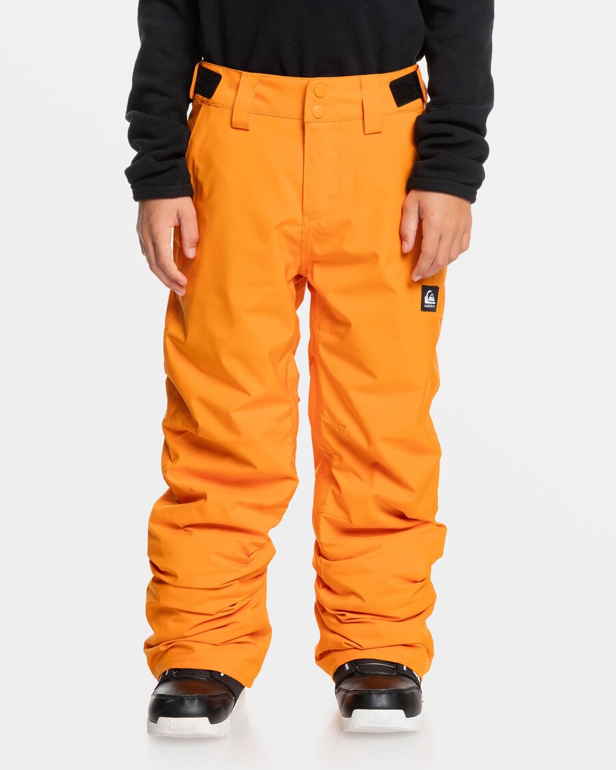Quik Silver Boys 8-16 Estate Snow Pants - Orange Pepper