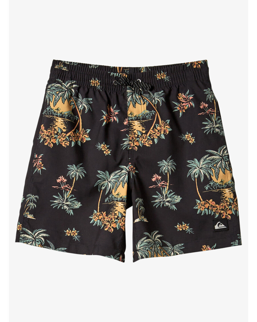 Quiksilver Fiúk 8-16 éves Mindennapi Mix Vl 15nb Fürdőnadrág - Fekete Pálmafröccs