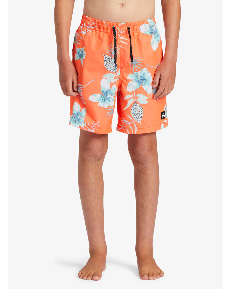 Quik Silver Boys 8-16 Everyday Mix Vl 15Nb Swim Trunks - Fiery Coral
