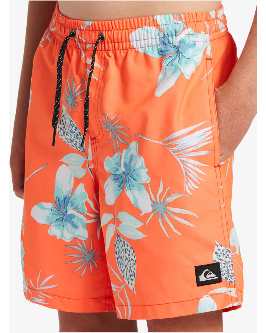 Quik Silver Boys 8-16 Everyday Mix Vl 15Nb Swim Trunks - Fiery Coral