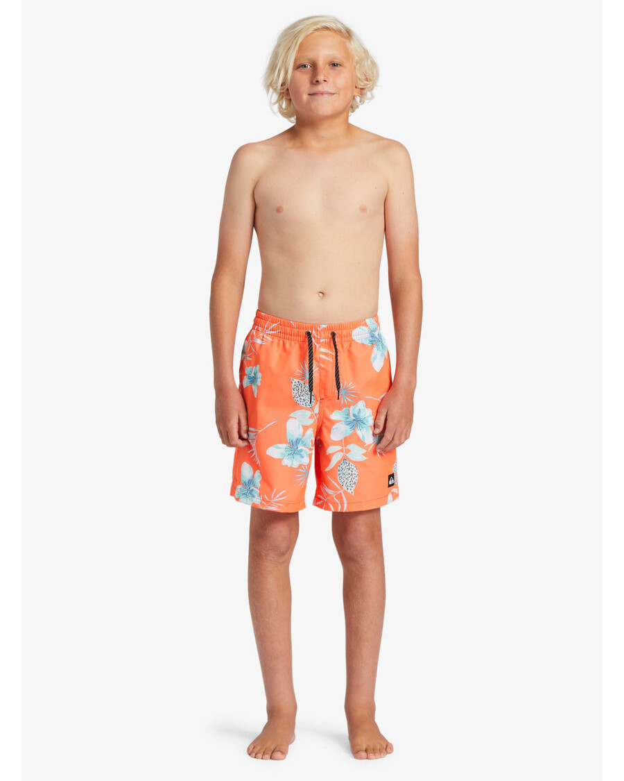 Quik Silver Boys 8-16 Everyday Mix Vl 15Nb Swim Trunks - Fiery Coral