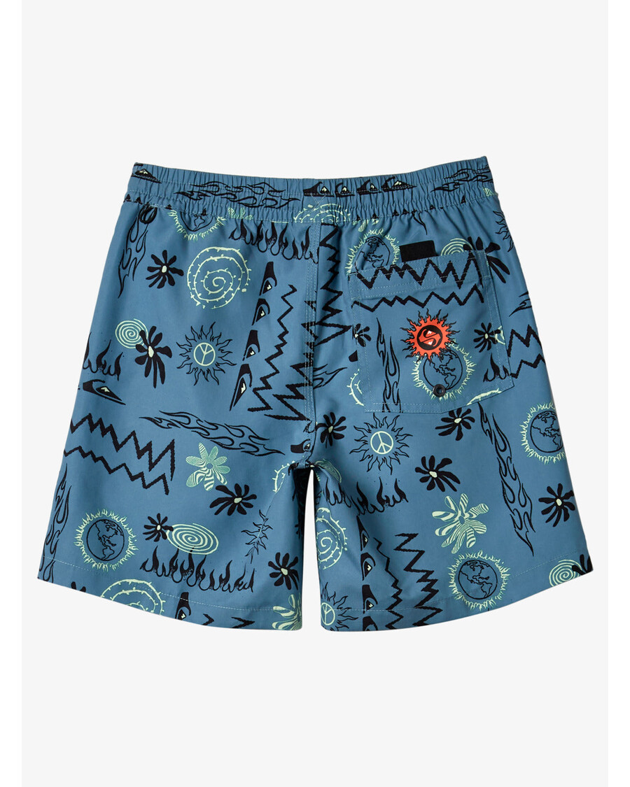 Quiksilver Chlapci 8-16 Radikální 15nb Plavky - Modrý Stín