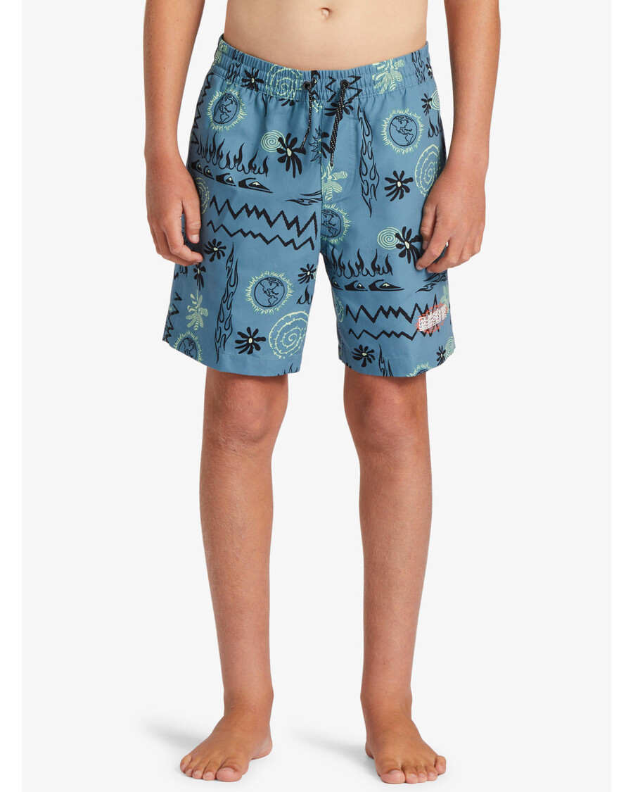 Quiksilver Chlapci 8-16 Radikální 15nb Plavky - Modrý Stín