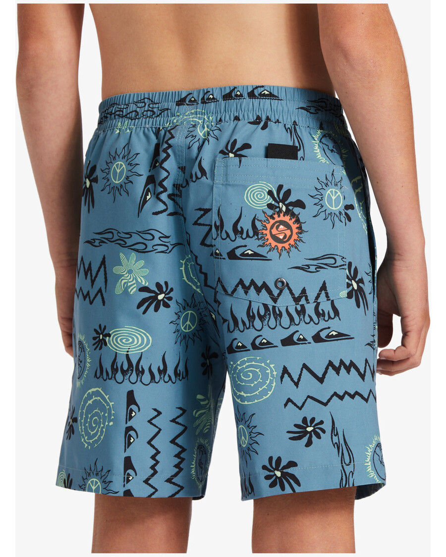 Quiksilver Chlapci 8-16 Radikální 15nb Plavky - Modrý Stín