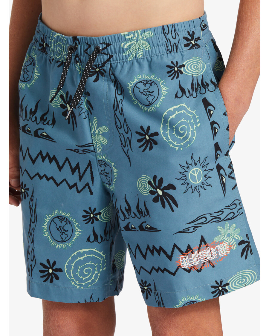 Quiksilver Chlapci 8-16 Radikální 15nb Plavky - Modrý Stín