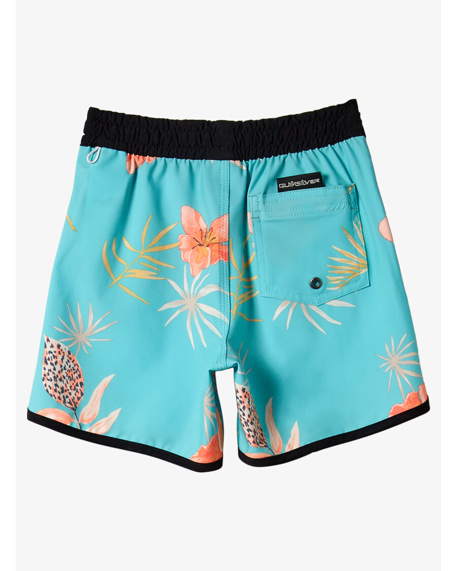 Quik Silver Chicos 2-7 Surfsilk Scallop 13" Boardshorts - Blue Radiance