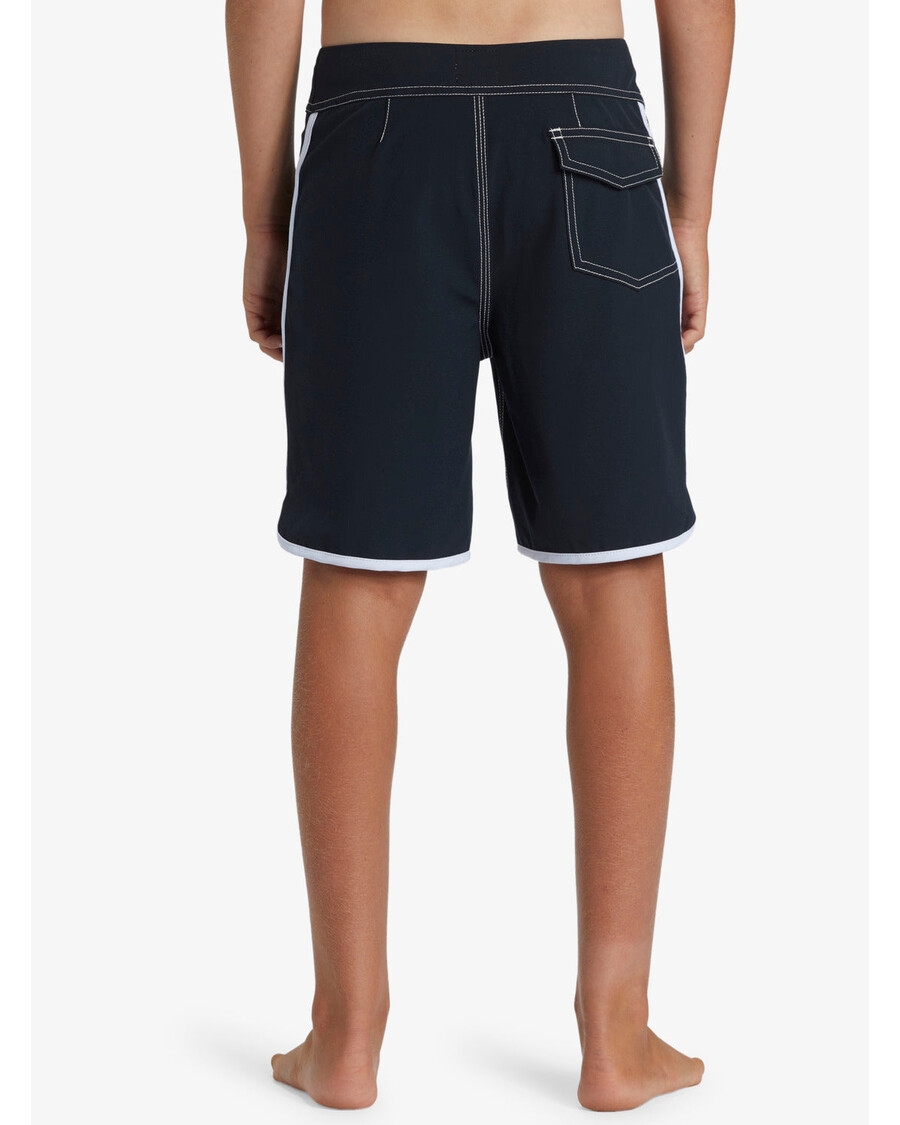 Quik Silver Boys 8-16 Original Scallop 17" Boardshorts - Black