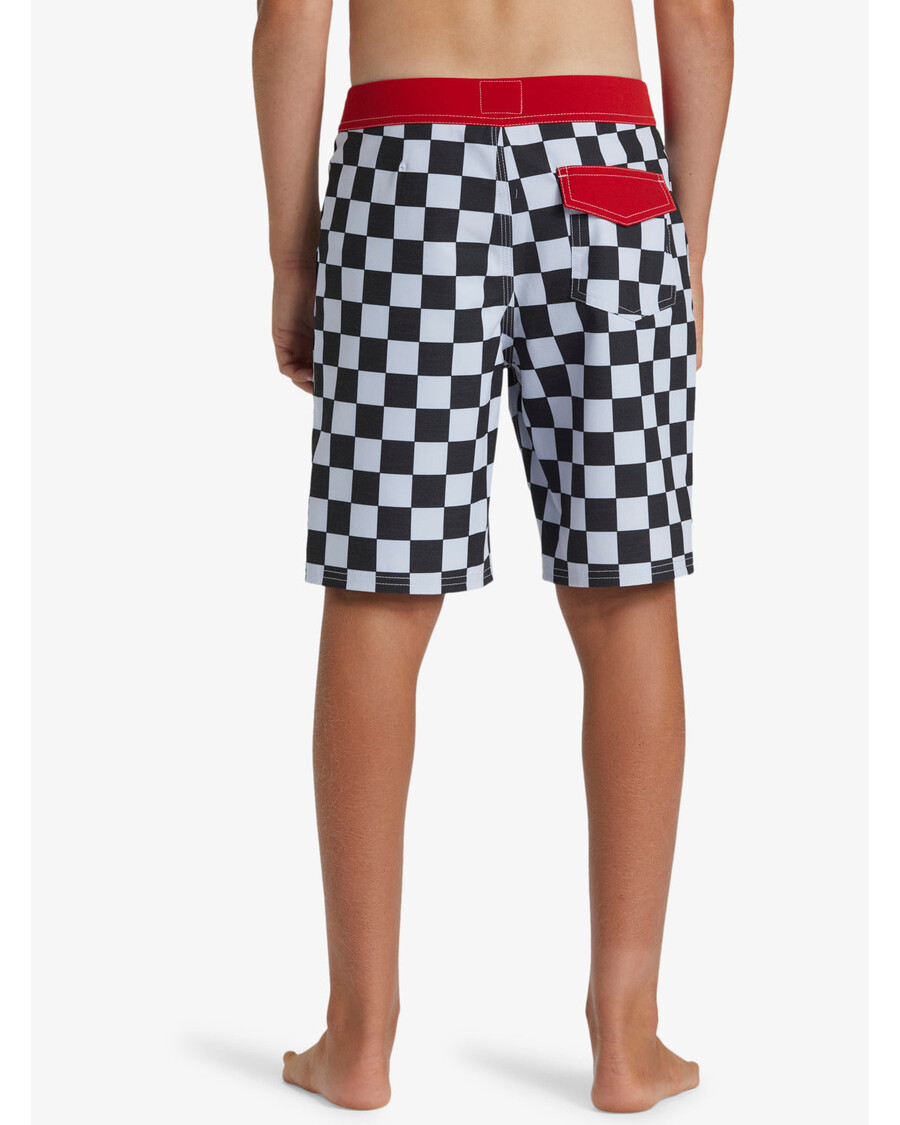 Quik Silver Boys 8-16 Original Straight Leg 17" Boardshorts - Black