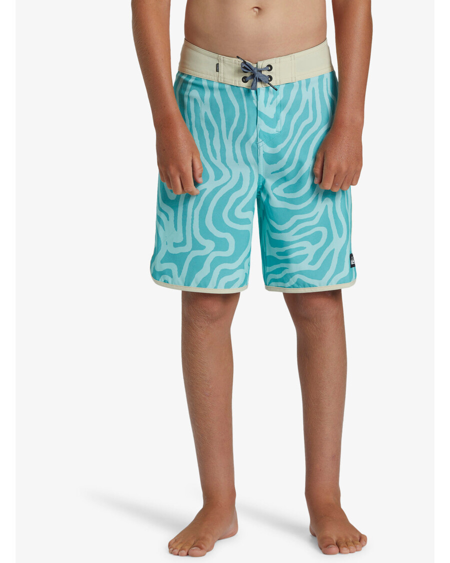 Quik Sølv Gutter 8-16 Surfsilk Kamskjell 17" Boardshorts - Limpet Shell