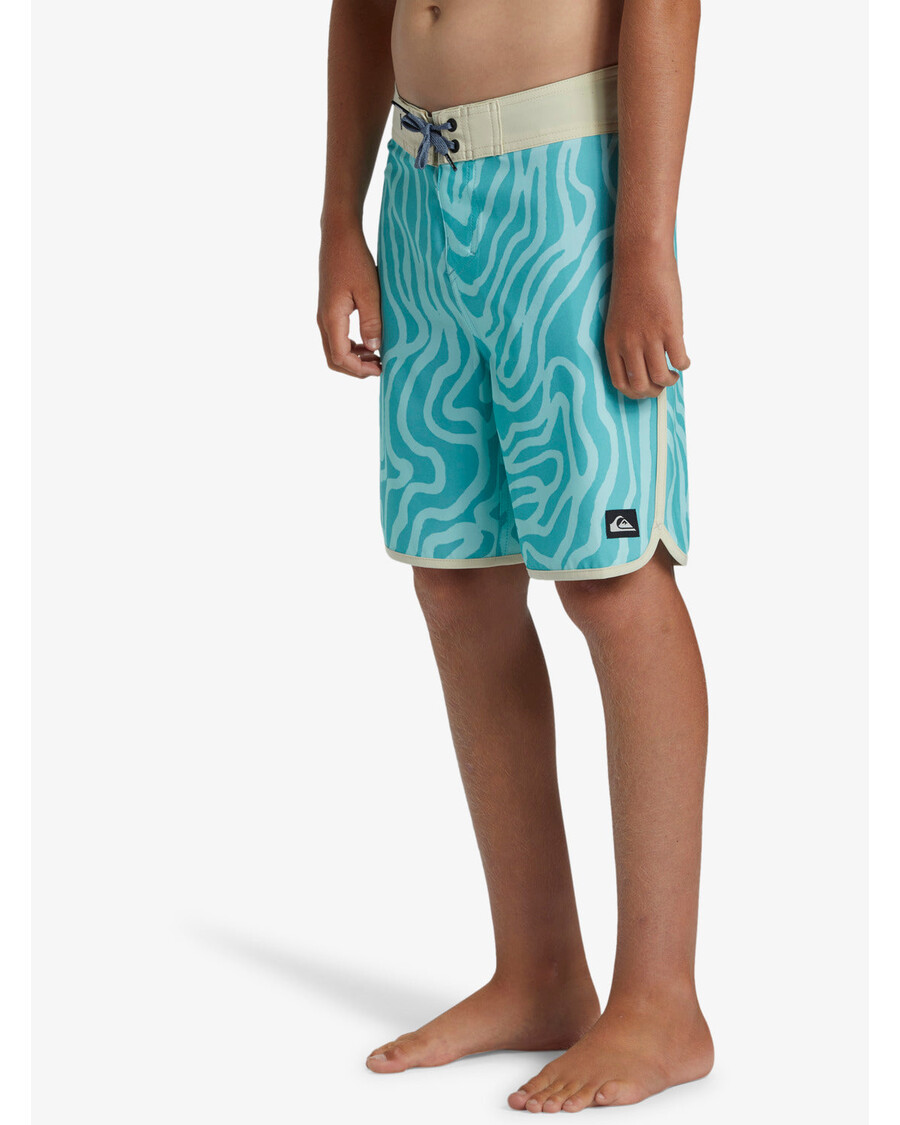 Quik Sølv Gutter 8-16 Surfsilk Kamskjell 17" Boardshorts - Limpet Shell