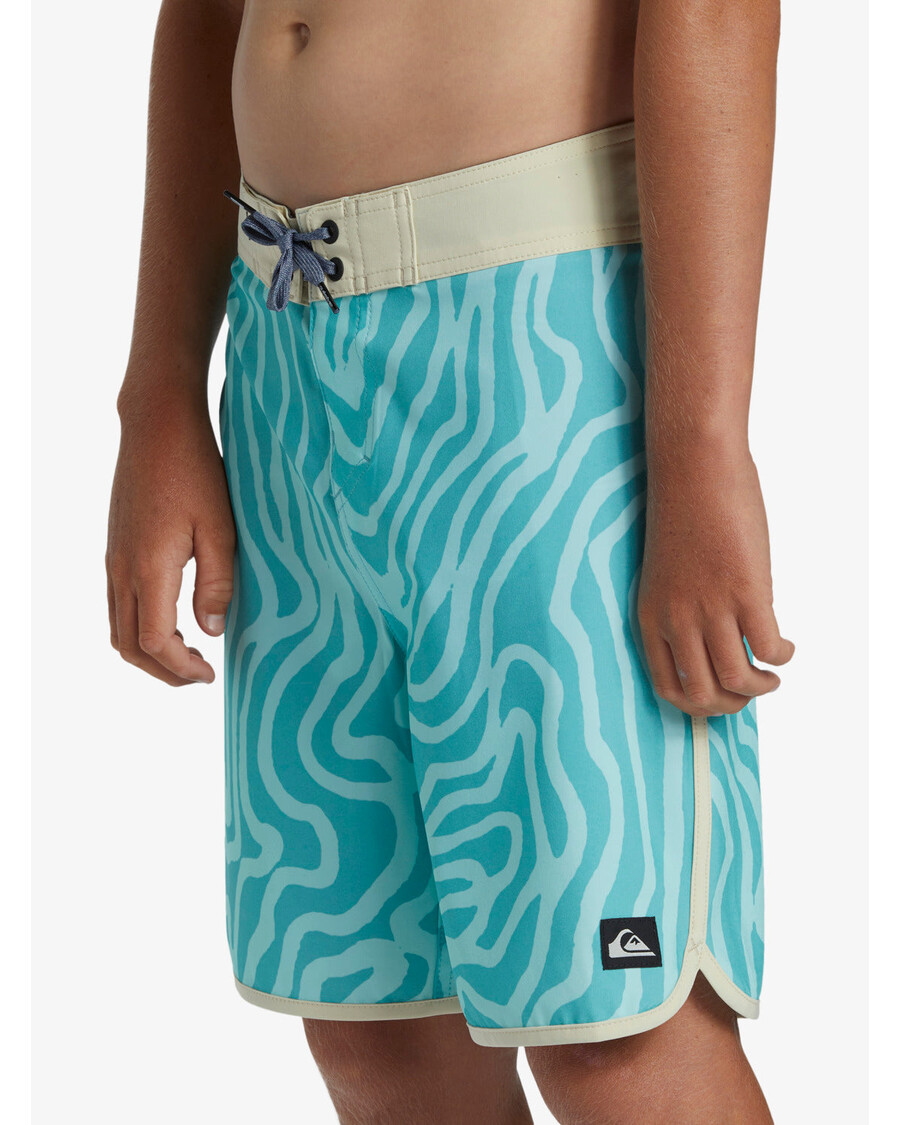 Quik Sølv Gutter 8-16 Surfsilk Kamskjell 17" Boardshorts - Limpet Shell