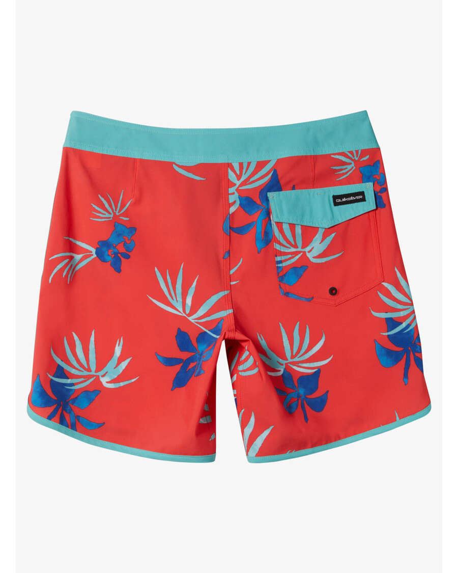 Quik Silver Boys 8-16 Surfsilk Scallop 17" Boardshorts - Cayenne