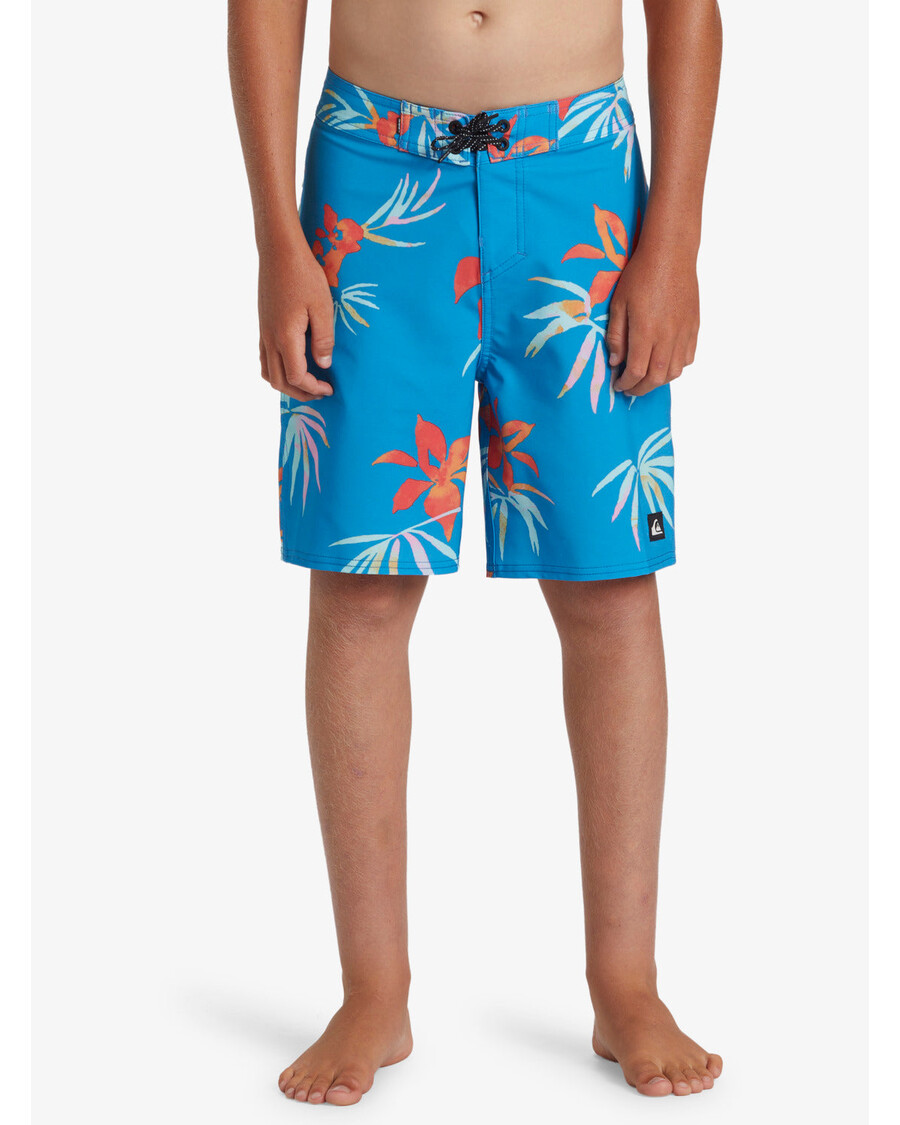 Quik Silver Boys 8-16 Surfsilk Straight Leg 17" Boardshorts - Swedish Blue