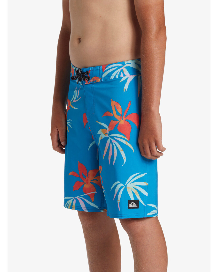 Quik Silver Boys 8-16 Surfsilk Straight Leg 17" Boardshorts - Swedish Blue