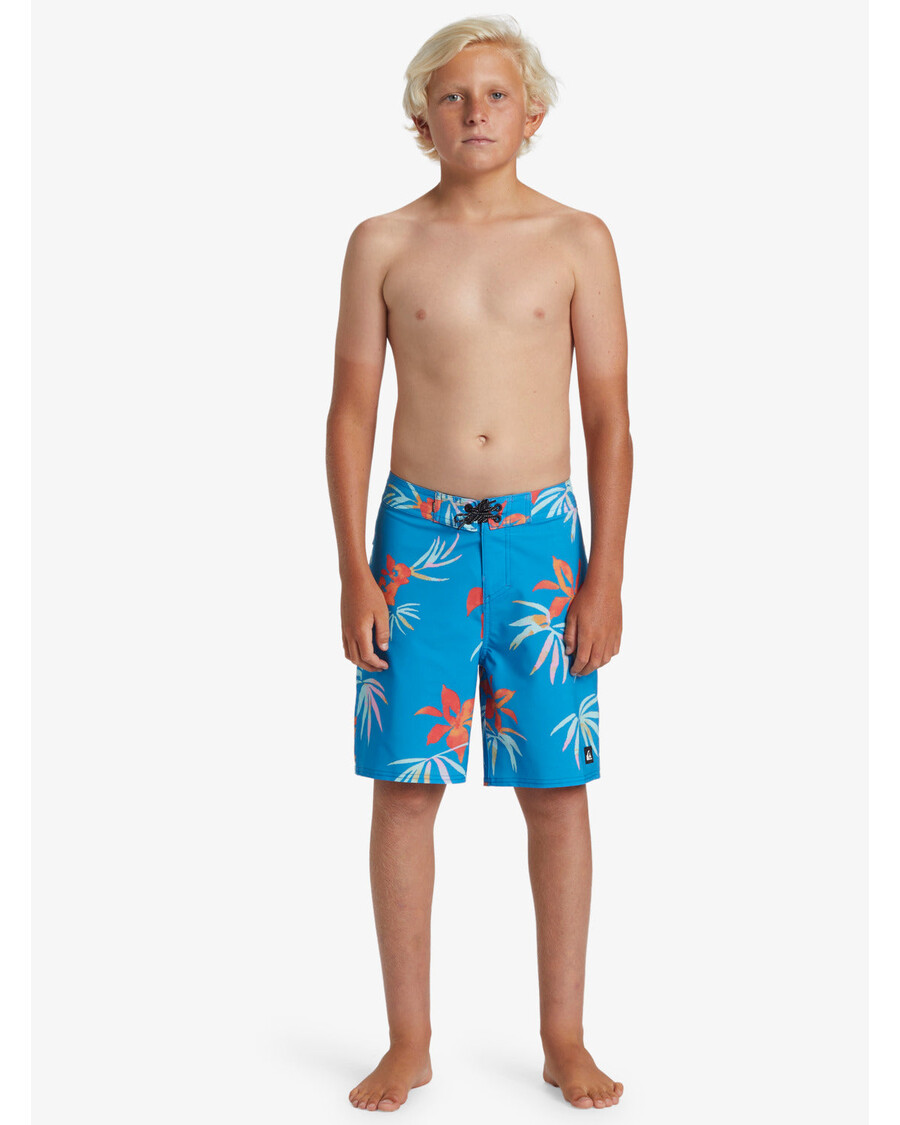 Quik Silver Boys 8-16 Surfsilk Straight Leg 17" Boardshorts - Swedish Blue