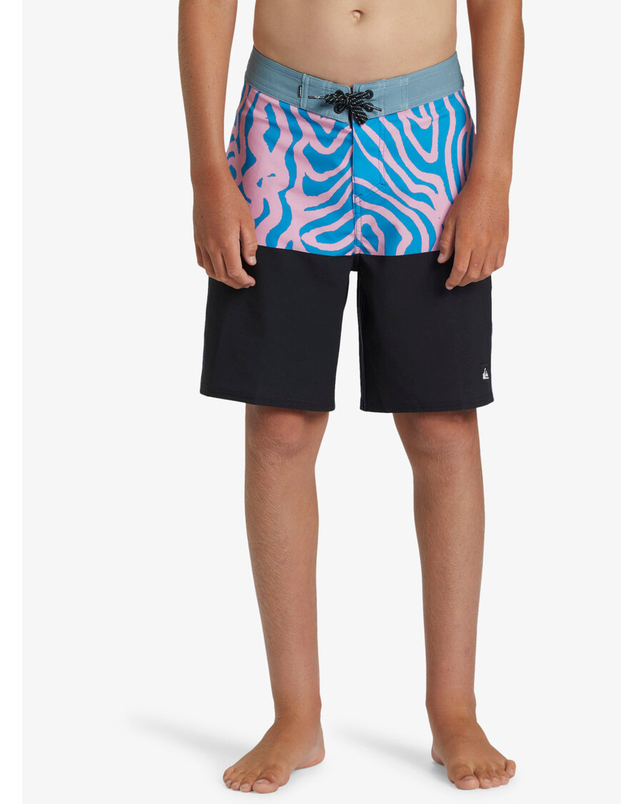 Quik Sølv Gutter 8-16 Surfsilk Straight Leg 17" Boardshorts - Kroneblå