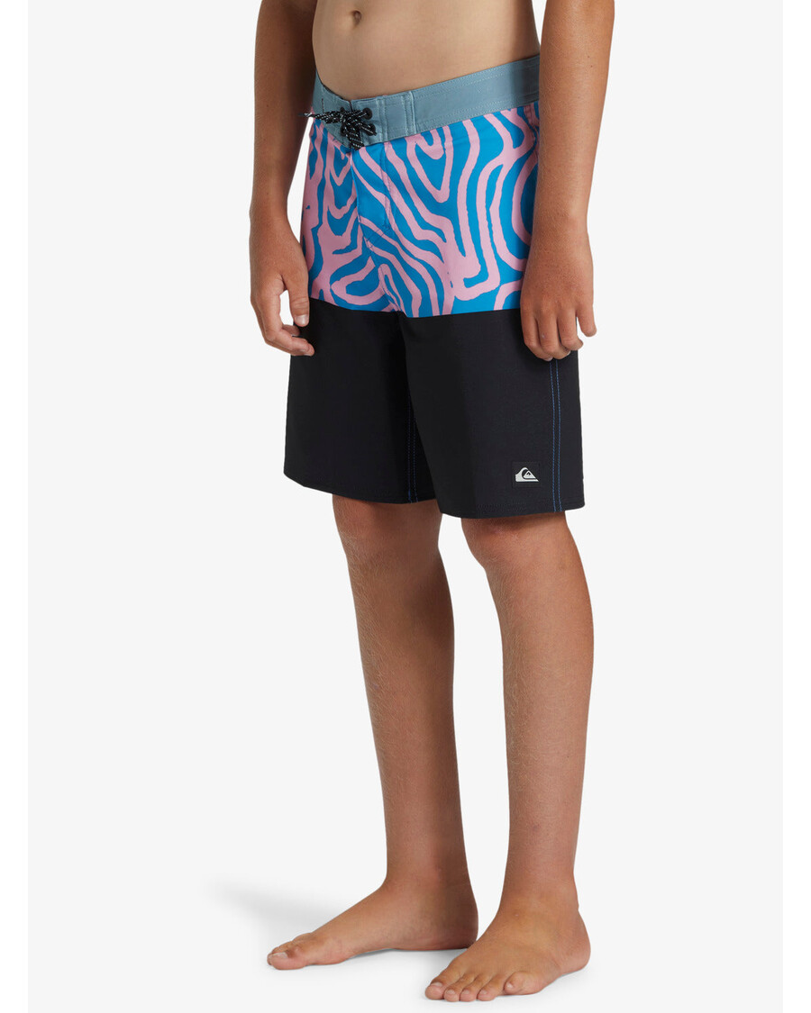 Quik Sølv Gutter 8-16 Surfsilk Straight Leg 17" Boardshorts - Kroneblå