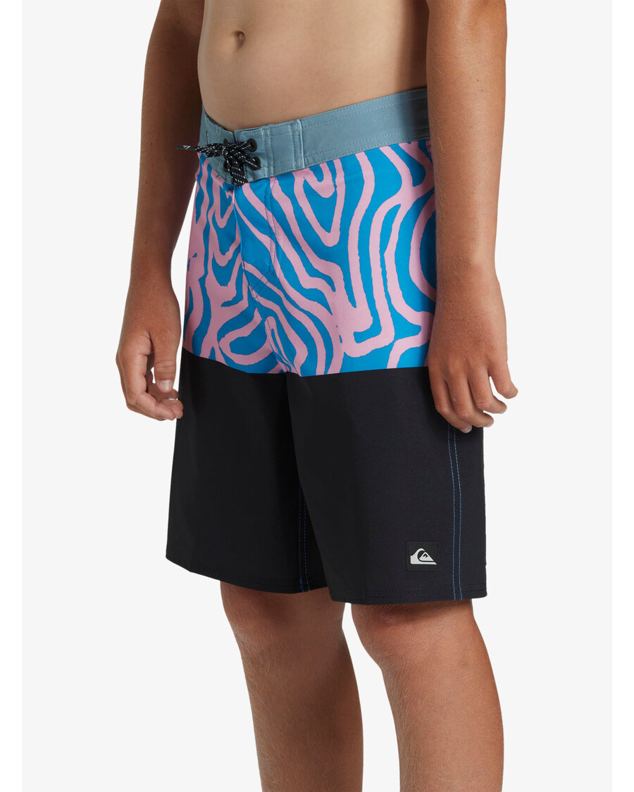 Quik Sølv Gutter 8-16 Surfsilk Straight Leg 17" Boardshorts - Kroneblå