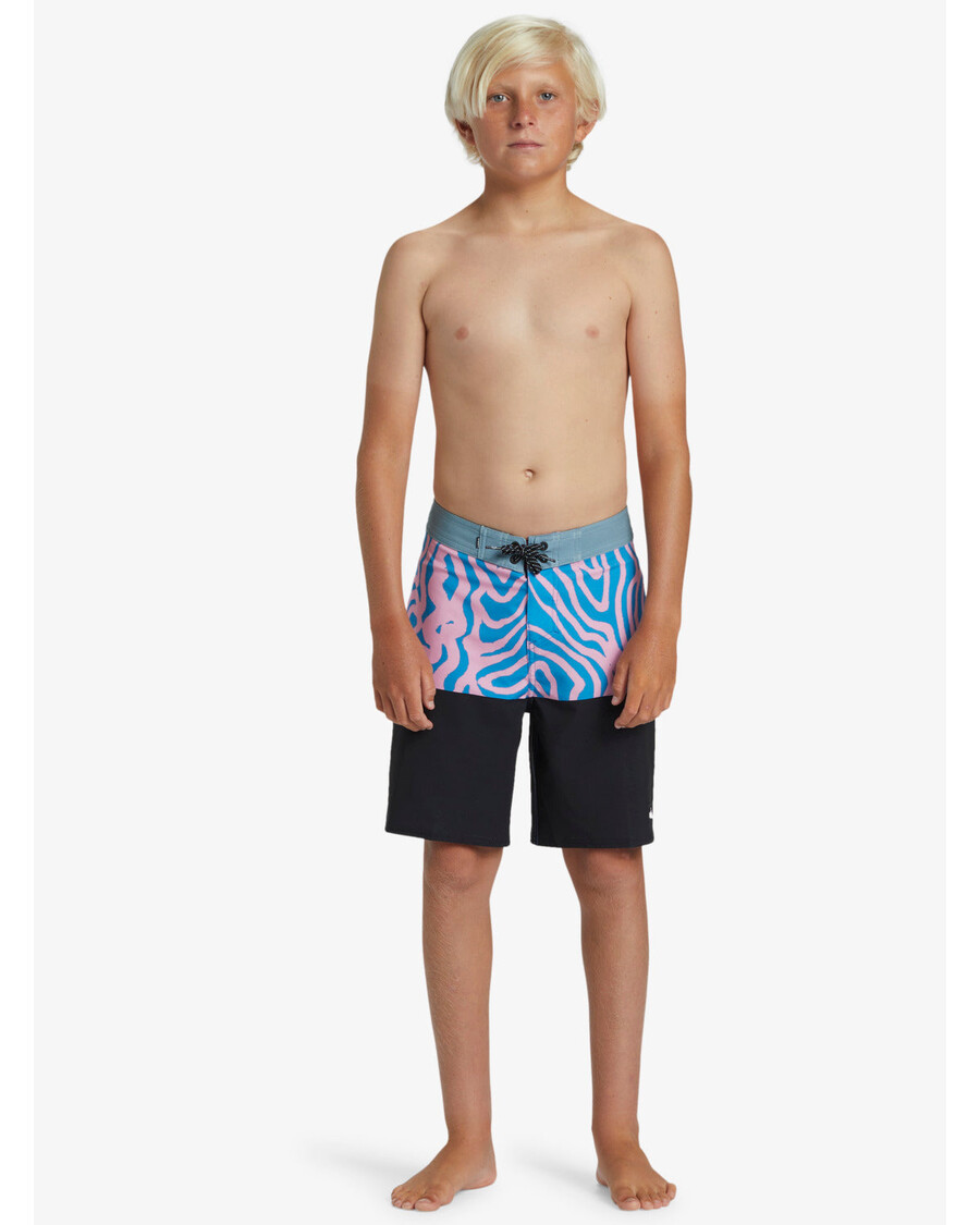 Quik Sølv Gutter 8-16 Surfsilk Straight Leg 17" Boardshorts - Kroneblå
