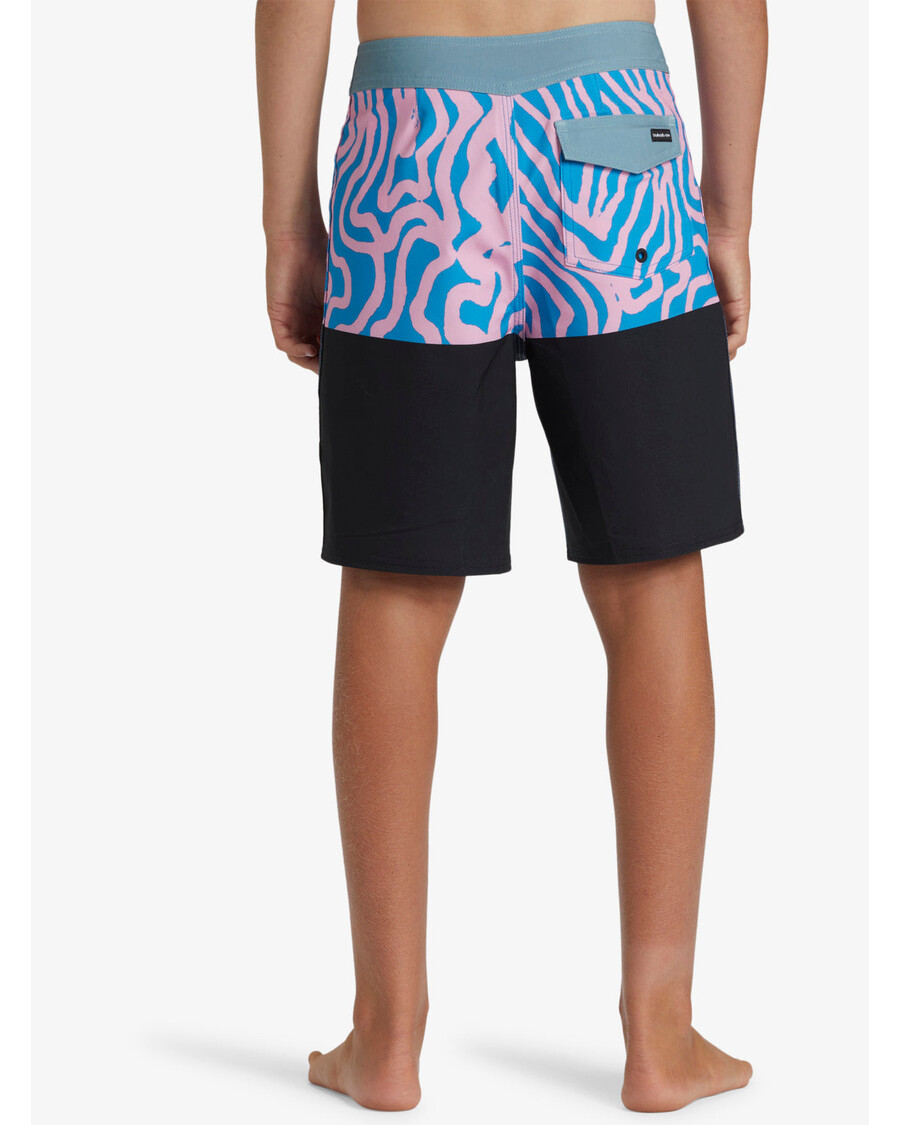 Quik Sølv Gutter 8-16 Surfsilk Straight Leg 17" Boardshorts - Kroneblå