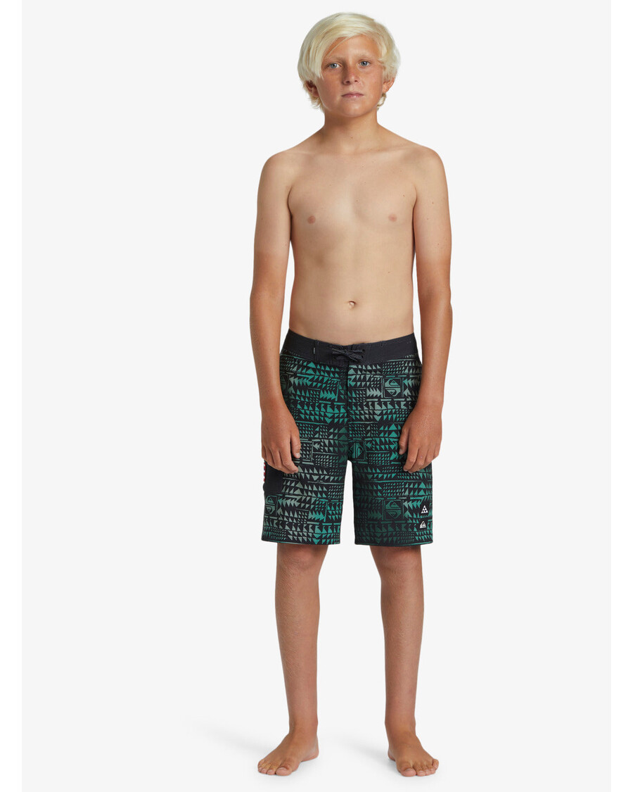 Quik Silver Boys 8-16 Surfsilk Hawaii 17" Boardshorts - Frostig Gran