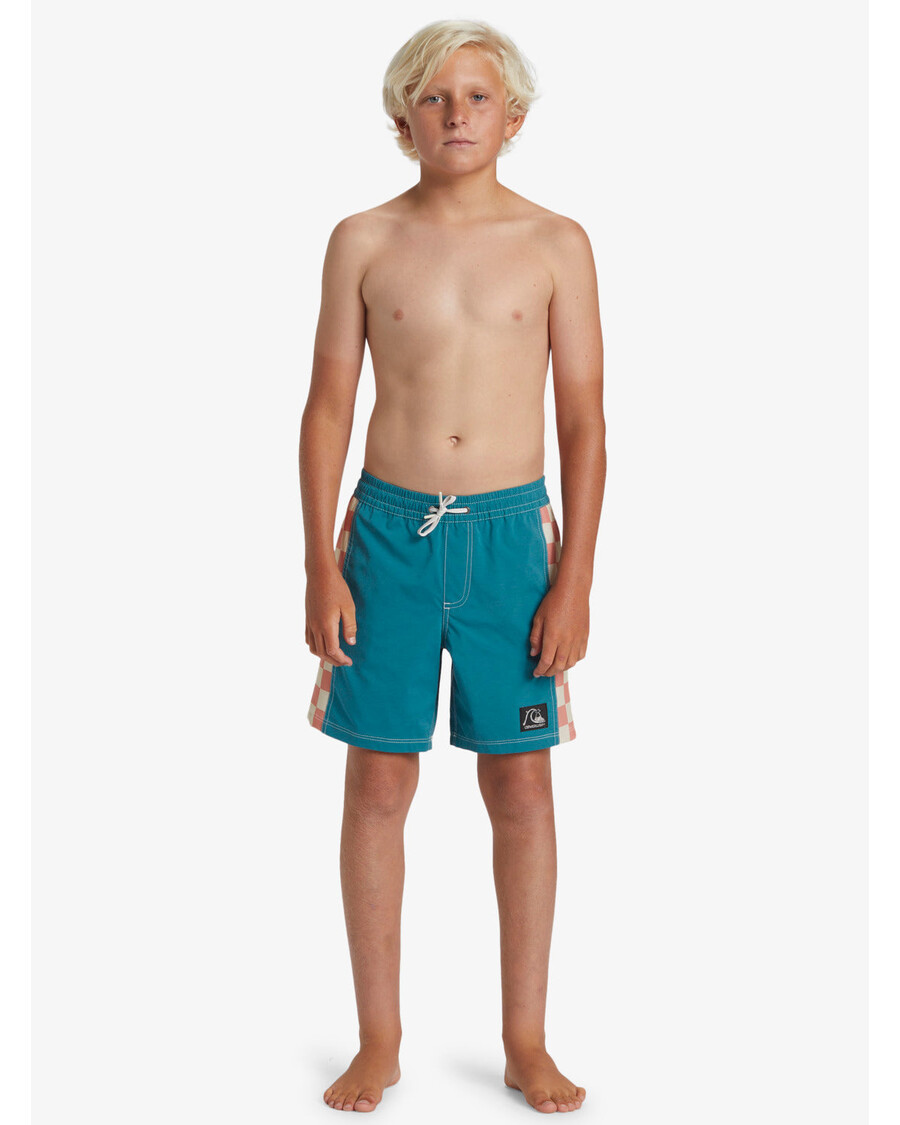 Quik Silver Boys 8-16 Original Arch 15" Swim Trunks - Colonial Blue