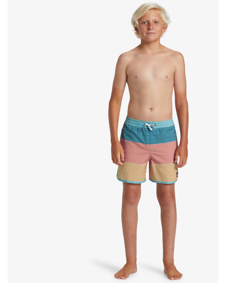 Quik Silver Boys 8-16 Surfsilk Tijuana 14" Swim Trunks - Canyon Clay