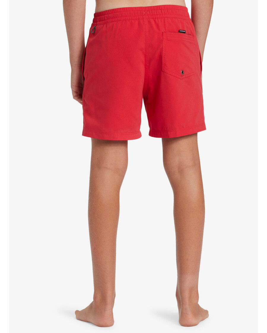 Quiksilver Pojkar 8-16 Vardagliga Solida 14" Badbyxor - Högriskröd