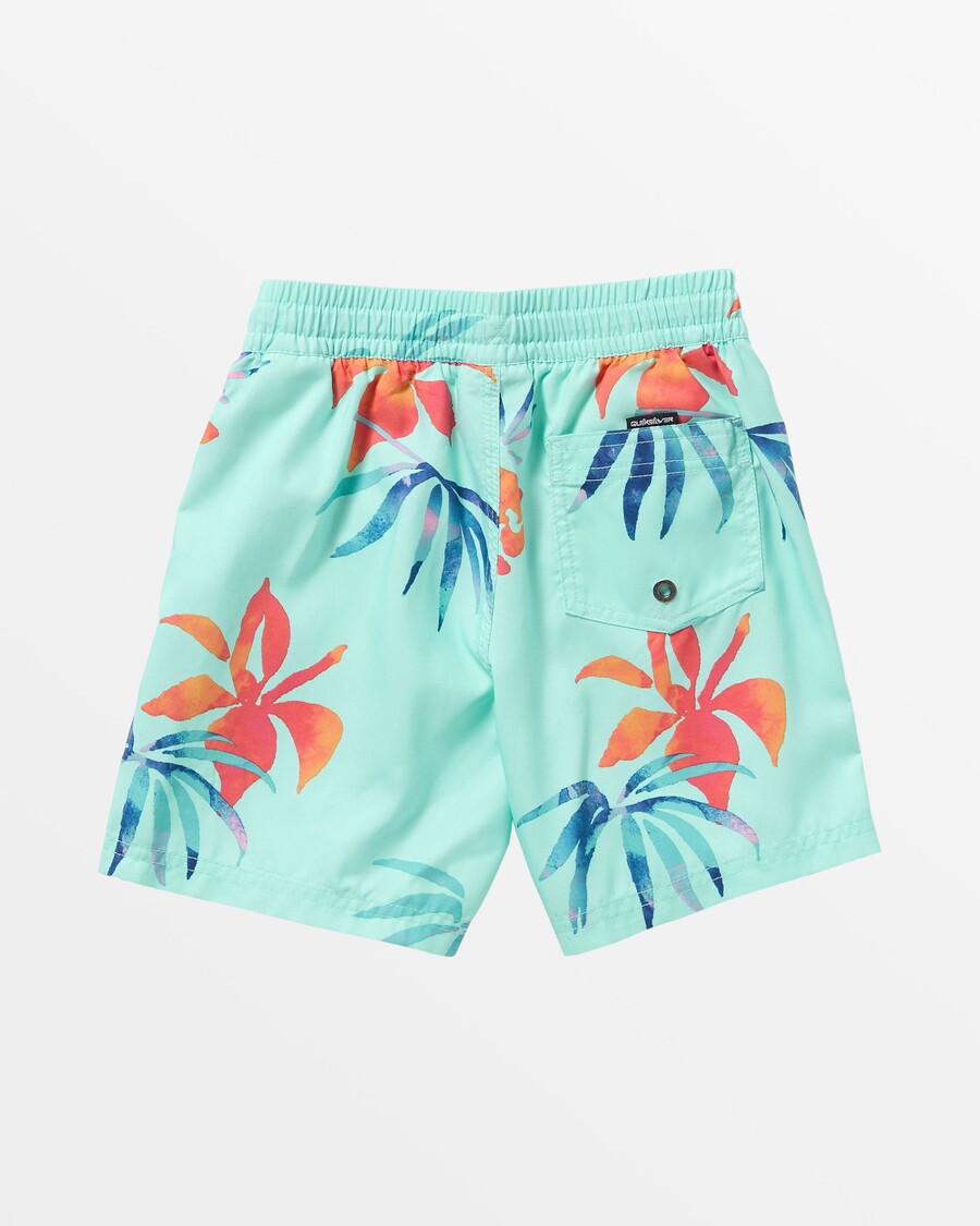 Quik Silver Boys 2-7 Everyday Mix Volley 12" Swim Trunks - Limpet Shell