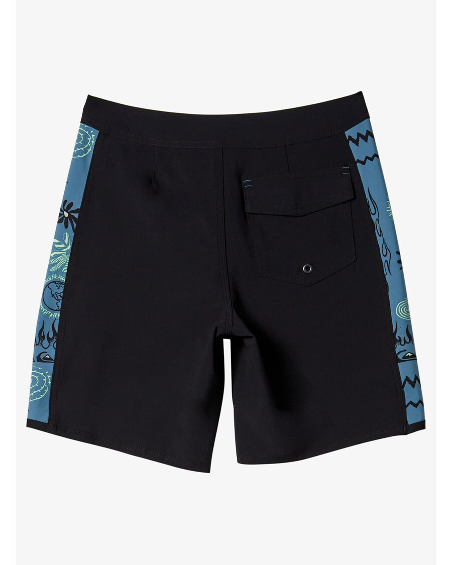 Quik Silver Boys 8-16 Surfsilk Radical Arch 16" Boardshorts - Black