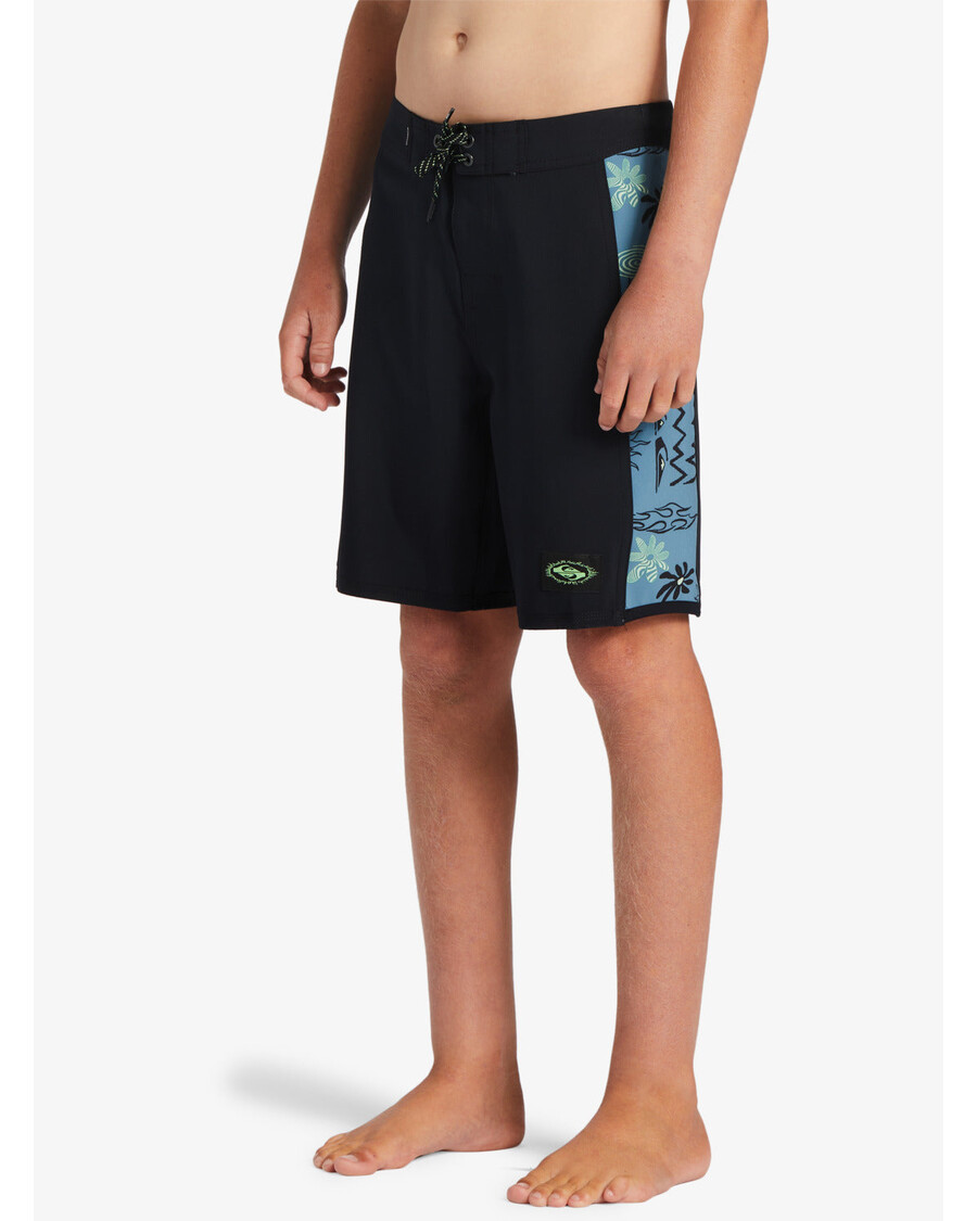 Quik Silver Boys 8-16 Surfsilk Radical Arch 16" Boardshorts - Black