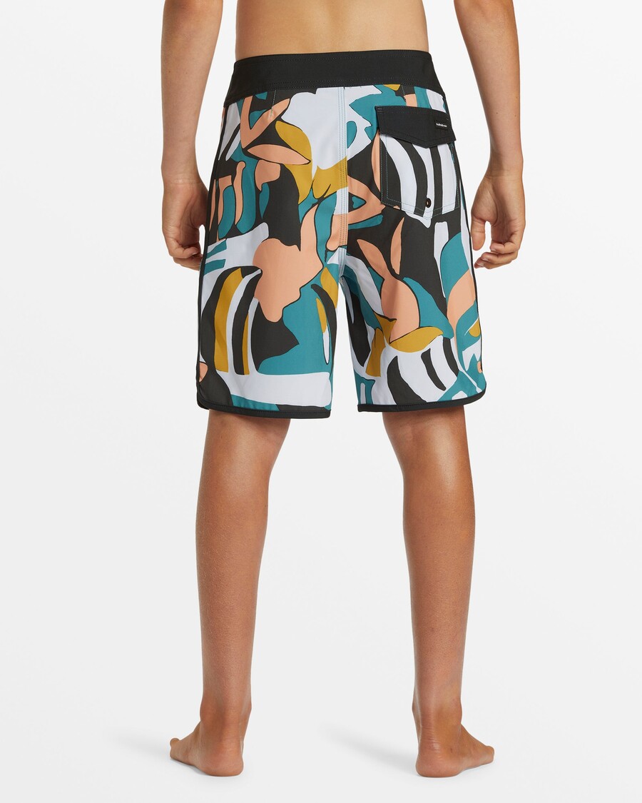 Quiksilver Bañadores Surfsilk Scallop De 17" Para Niños De 8 A 16 Años - Negro