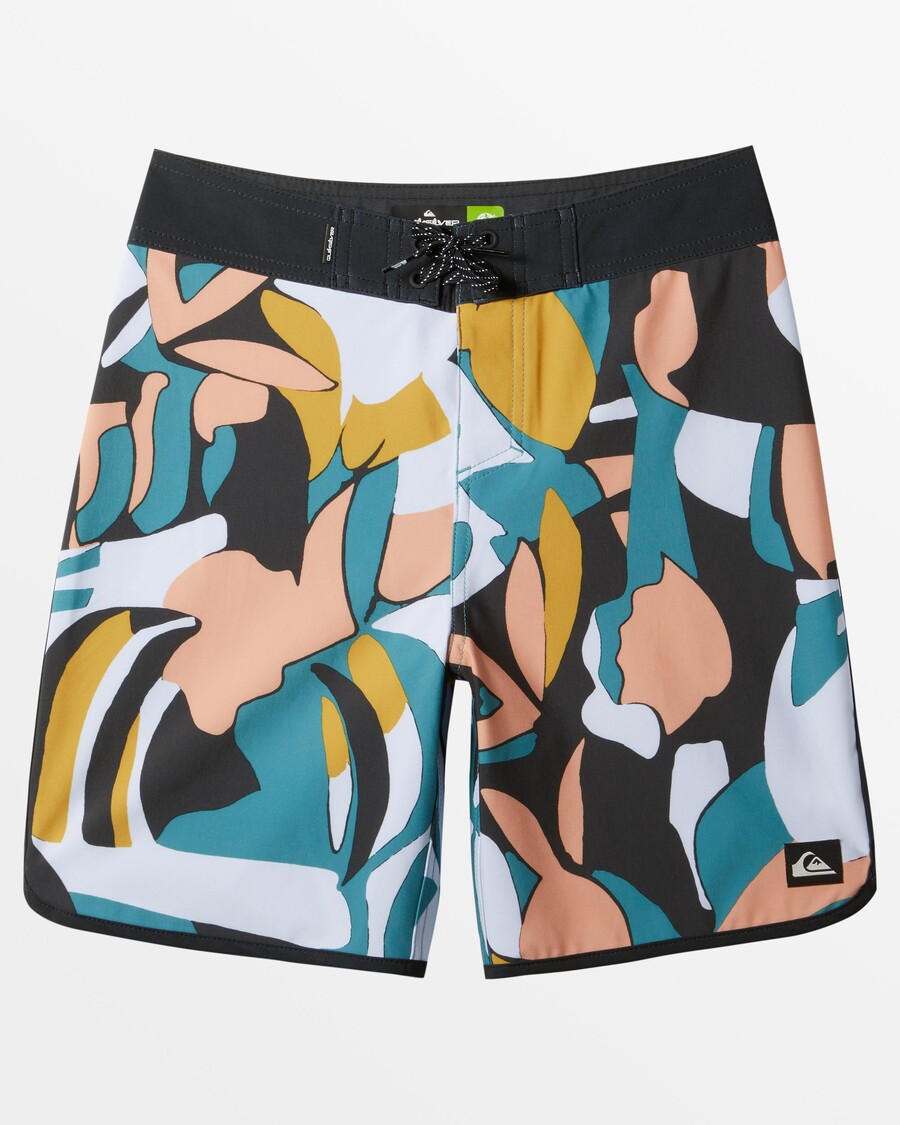 Quiksilver Bañadores Surfsilk Scallop De 17" Para Niños De 8 A 16 Años - Negro