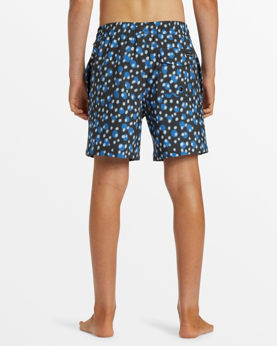 Quik Silver Boys 8-16 Surfsilk Mix 14" Swim Trunks -